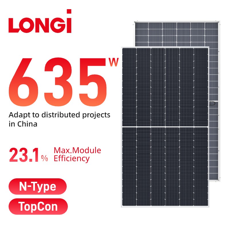 Painéal Gréine LONgi Hi-MO7 Bifacial 615-645w LR5-78HGD