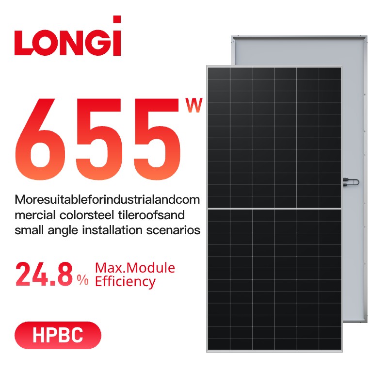 Painéal Gréine LONgi Himo X10 Monofacial 640-670w LR7-72HVHF