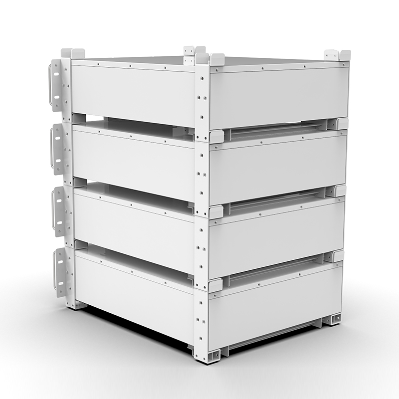 WERAN WRL-48100RW 51.2V 100Ah Ceallraí Raca LiFePO4 (5.12kWh) - 8000 Timthriall, CAN/RS485, Baile Inchrite ESS
