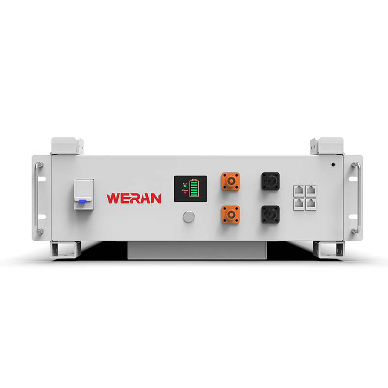 WERAN WRL-48100RW 51.2V 100Ah Ceallraí Raca LiFePO4 (5.12kWh) - 8000 Timthriall, CAN/RS485, Baile Inchrite ESS