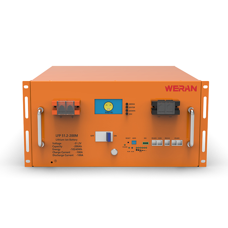 WERAN WRL-48200RO 51.2V 200Ah LiFePO4 Raca Ceallraí (10.24kWh) - 8000 Timthriall, Ard Reatha, Stóráil Modúlach Gréine
