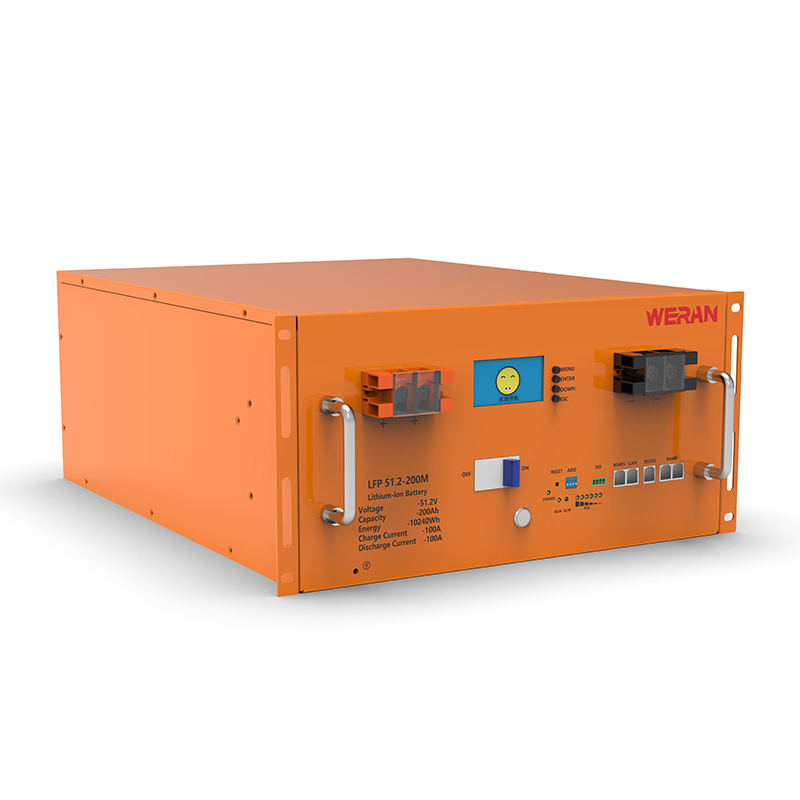 WERAN WRL-48200RO 51.2V 200Ah LiFePO4 Raca Ceallraí (10.24kWh) - 8000 Timthriall, Ard Reatha, Stóráil Modúlach Gréine